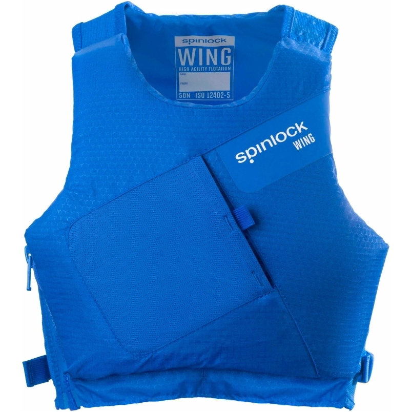 2026 Spinlock Junior Wing Side Zip 50N Drijfvermogen Dwbascb - Blauw